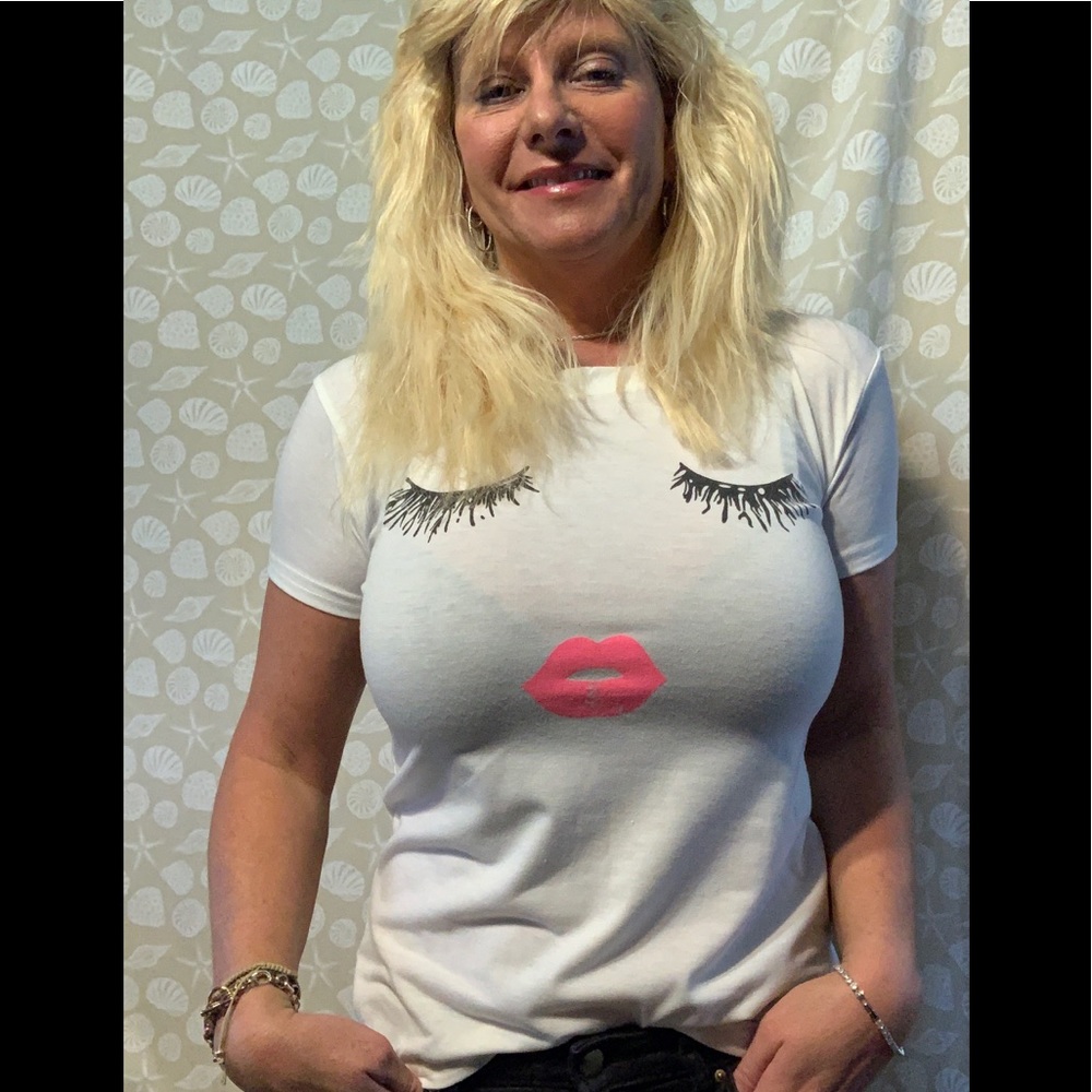 🛍Eyelash short sleeve t-shirt